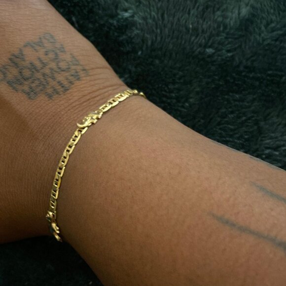 Neiman Marcus Barzel 18k Gold Elephant Eternal Bracelet - Picture 3 of 4